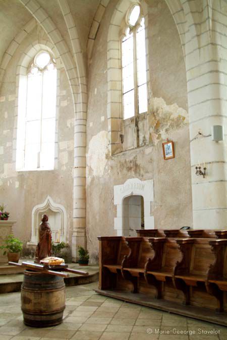 Intérieur de l'église de Préhy